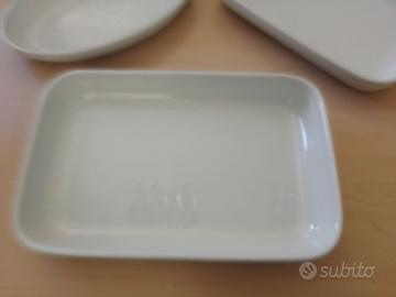 Pirofile in ceramica bianca