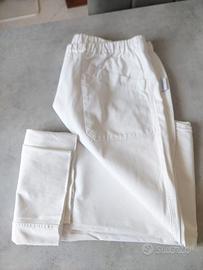 Pantalone da lavoro unisex bianco Zaccaria