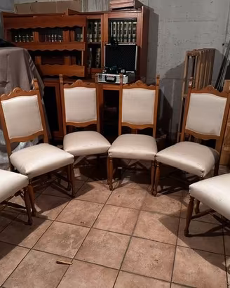 sei poltroncine da tavolo da pranzo 