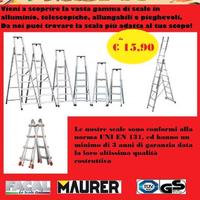 Scala casalinga in alluminio garantita  150 kg
