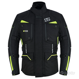 Giacca ST 825 Nero Fluo Triplo Strato Antiacqua ed