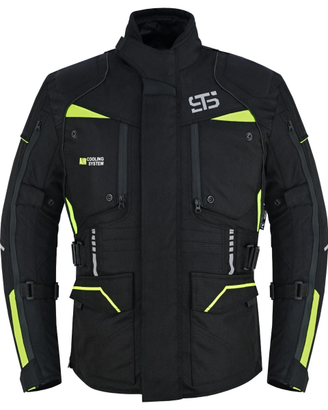 Giacca ST 825 Nero Fluo Triplo Strato Antiacqua ed
