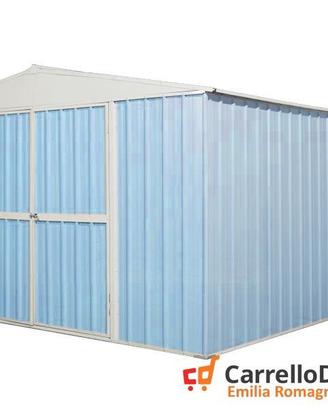 Box prefabbricato in acciaio 360x430cm azzurro