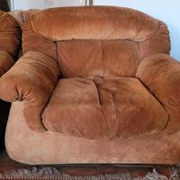 poltrone in pelle scamosciata