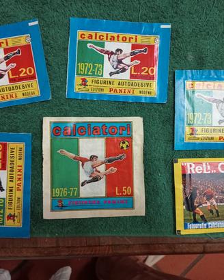 Bustine piene calciatori panini  relì vintage