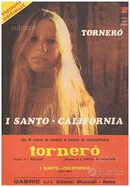 Spartito dei Santo-California - Tornerò