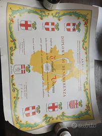 Diploma di Benemerenza Ass. Bande Musicali 1972