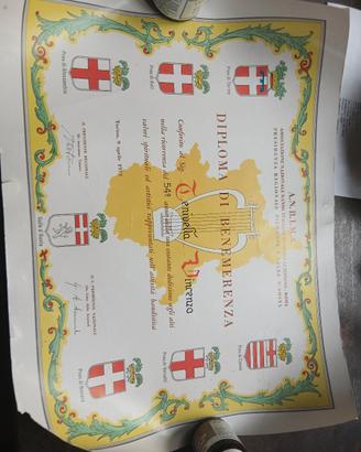 Diploma di Benemerenza Ass. Bande Musicali 1972