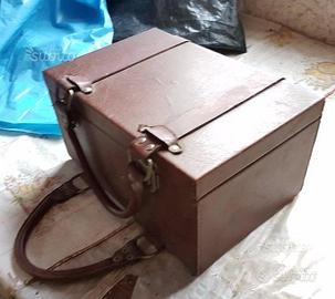 Baule rigido pelle vintage