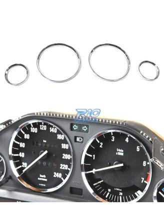 CERCHI CROMATI QUADRO STRUMENTI BMW E30 LOOK M3