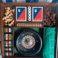 Set gioco Dal negro scacchiera vintage