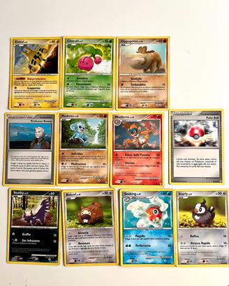 Lotto di 11 Carta Pokemon ex Diamante & Perla