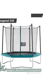 Trampolino decathlon hexahgonal 240