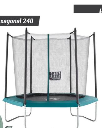 Trampolino decathlon hexahgonal 240
