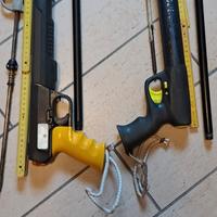 fucili sub a pompa e elestico aste