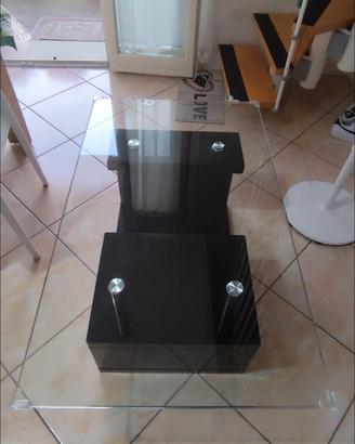 tavolo tavolino soggiorno sala cristallo vetro 