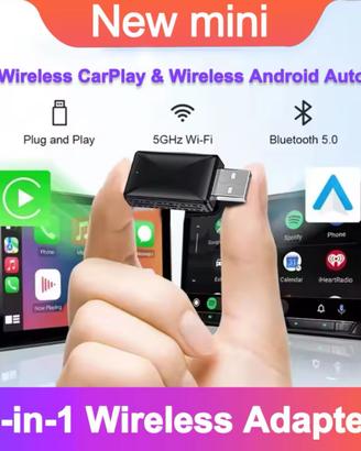 Adattatore Wireless Android Auto  Carplay