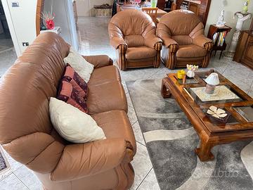 Divano in vera pelle