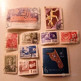 Unione Sovietica francobolli 