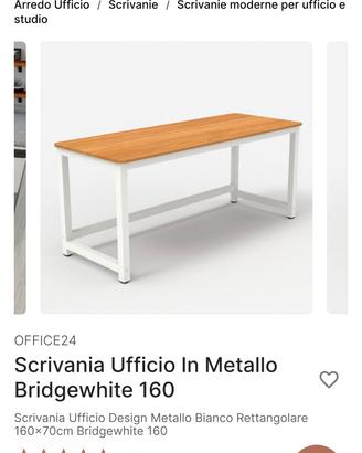 scrivania Bridgewhite 160x70 NUOVA
