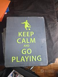 poster in metallo con frase motivazionale 