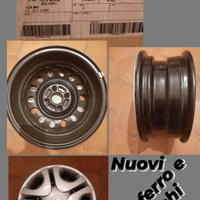4 Cerchi in ferro più 4 copricerchi
