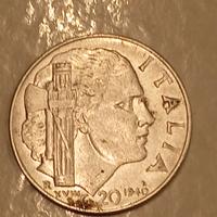 Moneta 20 lire anno 1940