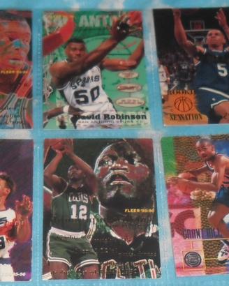 Lotto 6 vintage Cards anni 90 Basket Usa NBA 95 96