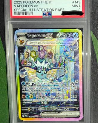 Vaporeon ex 149 PRE IT PSA 9