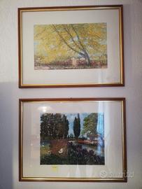 2 quadri acqueforti Michele Cascella