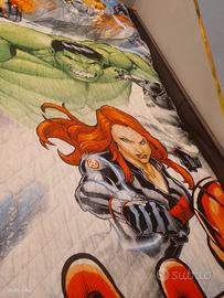 copriletto letto singolo Avengers e FROZEN