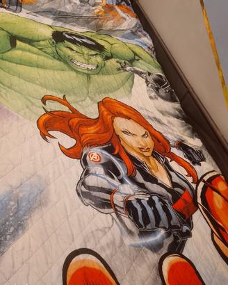 copriletto letto singolo Avengers e FROZEN