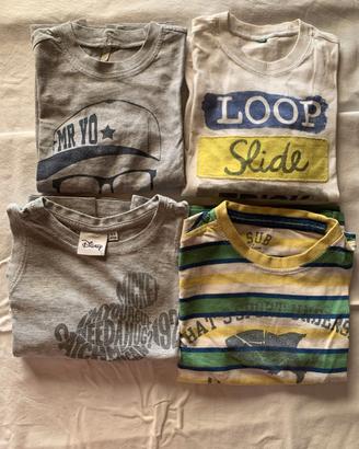 Set magliette bambino 3-4 anni circa
