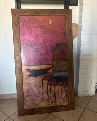 Quadro dipinto su legno