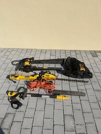 Soffiatore e taglia siepi