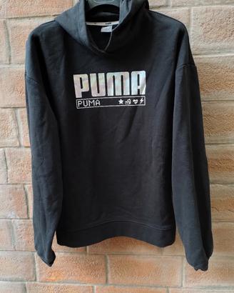 Felpa Puma con scritta argento XL mai usata NUOVA
