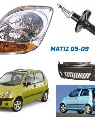 Chevrolet Matiz paraurti cofano fanale freni ammor