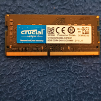 RAM DDR4 PC4 2400 SODIM 8 GB CRUCIAL