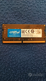 RAM DDR4 PC4 2400 SODIM 8 GB CRUCIAL