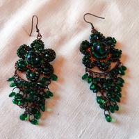 Orecchini pendenti perline