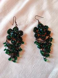 Orecchini pendenti perline