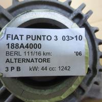 Alternatore FIAT PUNTO 3 1242cc 8V del 2006