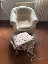 Poltrona Vintage da rivestire