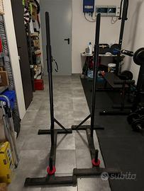 Supporti per bilanciere + panca piana