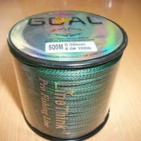 Filo trecciato pesca dyneema 0.50 mm 500 mt verde