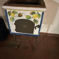 Barbecue artigianale in ceramica decorata