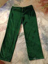pantaloni verde acceso