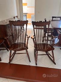 Sedie a dondolo antiche