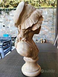 busto francese d'epoca h45 cm