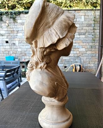 busto francese d'epoca h45 cm
